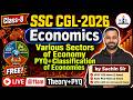 🚀Class-8 Various Sectors of Economy PYQs + Classification of Economies | SSC &amp; Railway 2026 | RBE