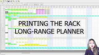 Campground Master Tutorial (Part 18) Printing the Rack Long-Range Planner