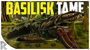 BASILISK TAMING! (GIANT SNAKE) - How to Tame a Basilisk - Ark Aberration Expansion Pack DLC EP#21