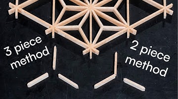 Twee manieren om het Asanoha Kumiko-patroon te maken