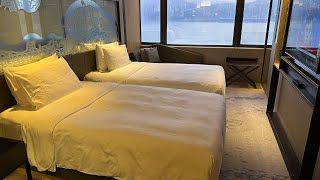 Hyatt Centric Victoria Harbour Hong Kong - Two Double Beds Room - Breakfast - Lounge - Review