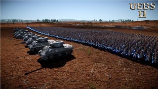 6,000 LASER KNIGHTS & 10 TANKS vs 3,000,000 MONGOLS | Ultimate Epic Battle Simulator 2 | UEBS 2 screenshot 5
