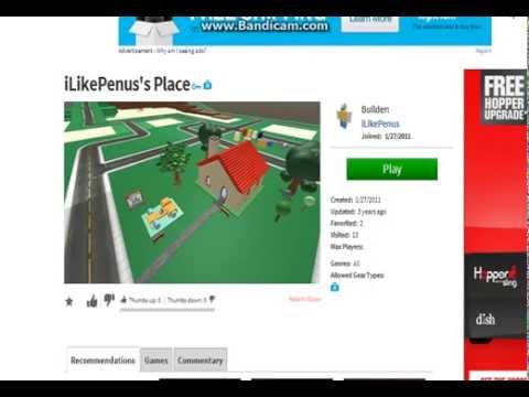 Top 5 Funniest Roblox Place Names 2014 Youtube - roblox inappropriate names