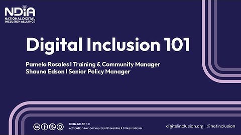 Digital Inclusion 101