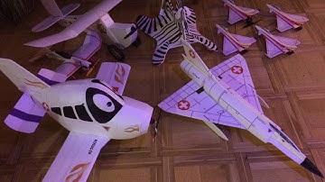 Mirage III, scratch built Depron R C airplane, maiden flight HD