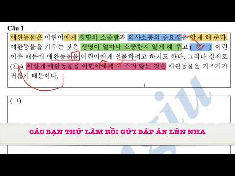 Video Luyện tập viết câu 52 TOPIK | 한국어능력시험 쓰기 52번 | mẫu số 1 - YouTube