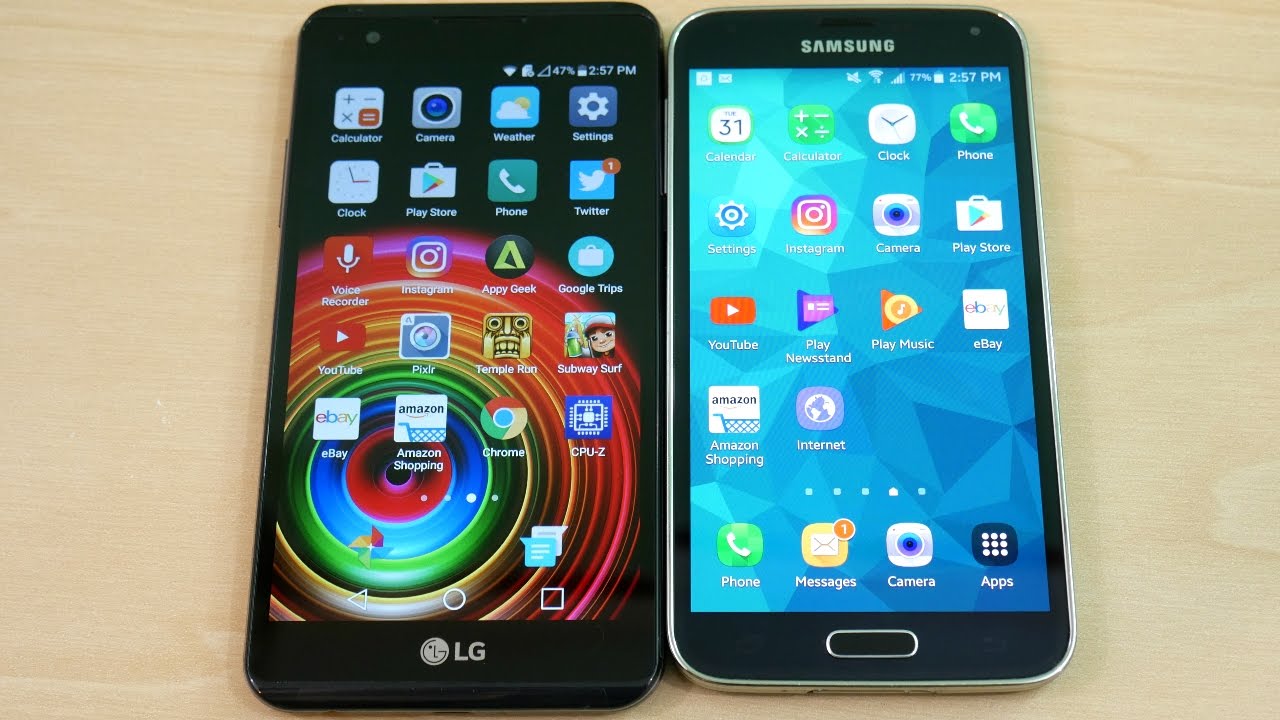 LG X Power und Samsung Galaxy S5 - Vergleich