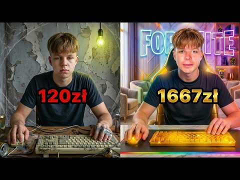 NAJTAŃSZY SPRZĘT vs PRO SETUP na TURNIEJU w FORTNITE