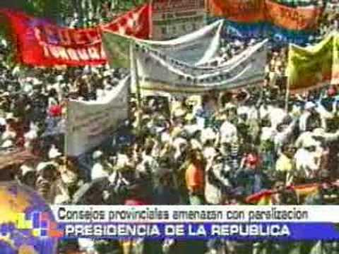 Consejos provinciales amenazan con paralización