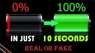 VIRAL-Charge your phone in 10 seconds with PROOF , REAL OR FAKE