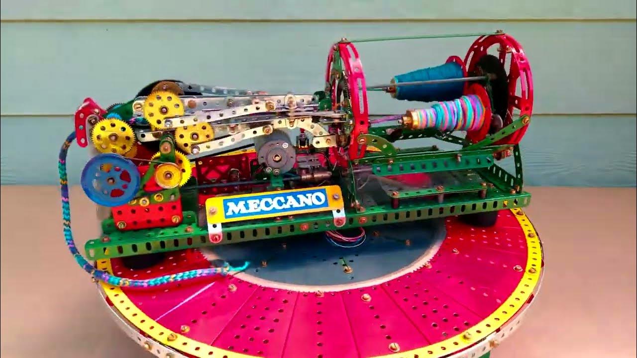 VID 20221219 111255237 Horizontal Meccano French Knitting Machine on