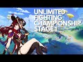 IS THIS EVENT TOO HARD?! UNLIMITED FIGHTING CHAMPIONSHIP STAGE 1 | Genshin Impact