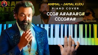 ANIMAL: Abrar’s Entry - Jamal Kudu Song Piano Cover with NOTES | AJ Shangarjan | AJS