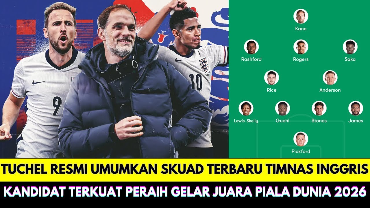 Thomas Tuchel Resmi Umumkan Skuad Terbaru❗Potential Starting XI Timnas Inggris Oktober 2025
