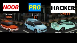 Noob vs Pro vs Hackr in Dr Driving! With New Style Unseen Cars screenshot 4