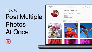 How To Post Multiple Photos At Once on Instagram from PC