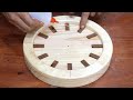 Creative Woodworking Ideas At Home // Make A Simple And Unique Wooden Wall Clock // DIY Woodworking