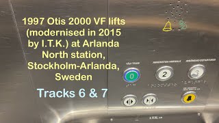1997 Otis 2000VF elevators (modernised by I.T.K.) @ Arlanda North Station, Stockholm-Arlanda, Sweden