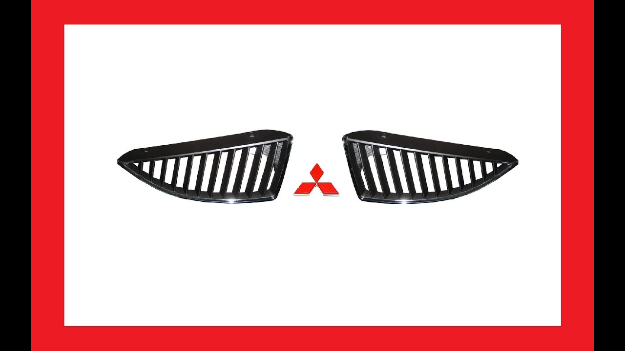 Решетка радиатора Mitsubishi Lancer 2000 Митсубиси Лансер дорестайл ноздри