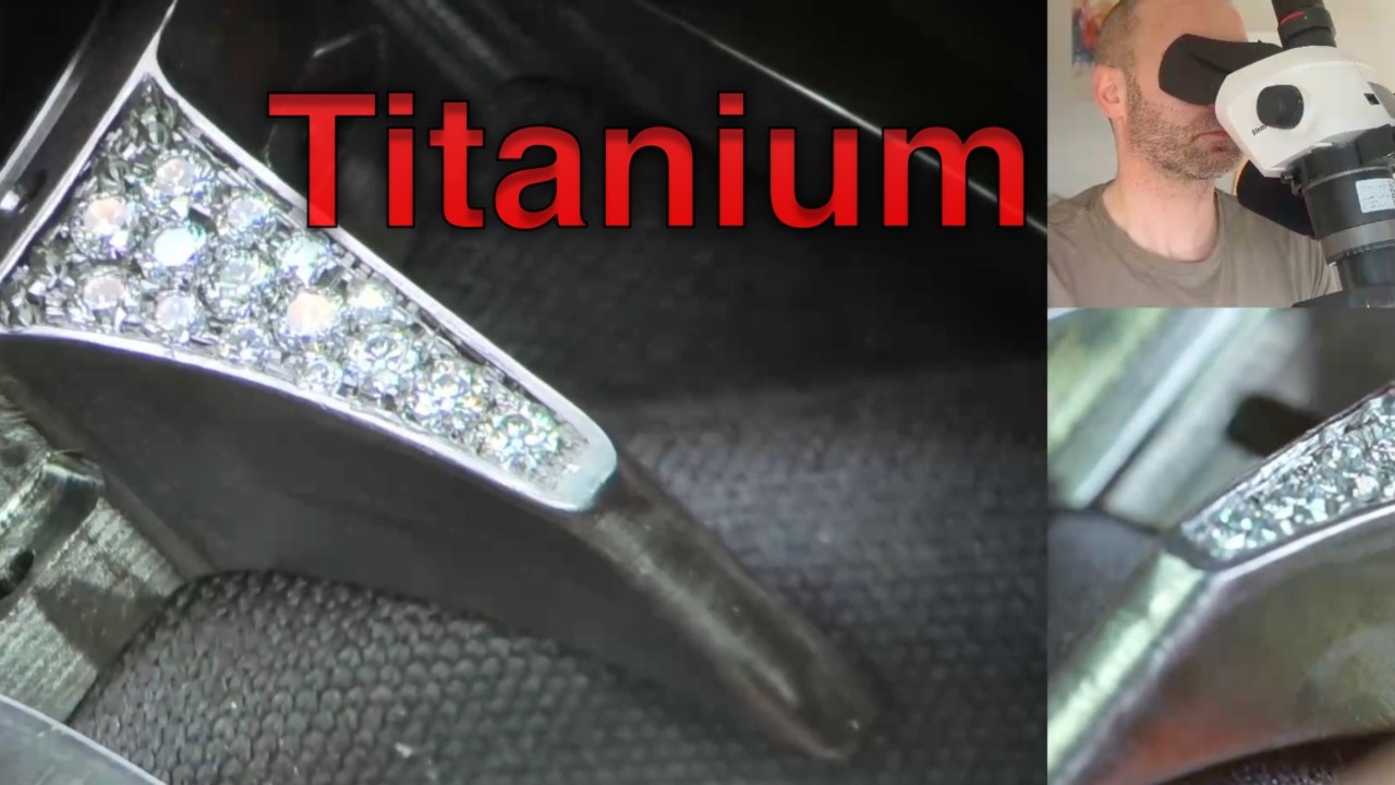 Titanium Cold Setting Stone Setting on Titanium Grade 5 — Real Bench Work - YouTube