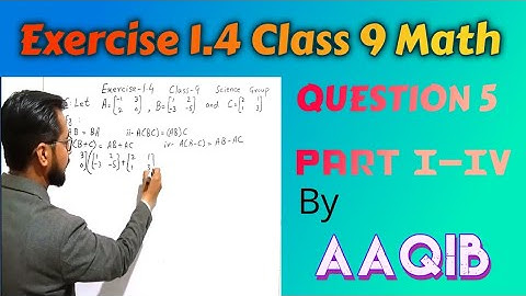 Exercise 1.4 Class 9 Math |Aaqib Academy | 9th Math Chapter 1 Ex 1.4 Question 5(i-iv) | Punjab Board