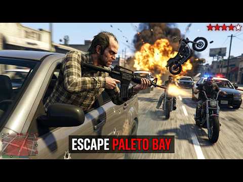 GTA 5 - The Lost MC Paleto Bay Bar Shootout + Ten Star Escape