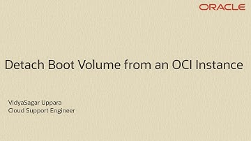 Detach Boot Volume from an OCI Instance