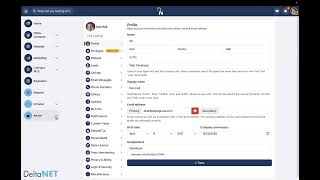DeltaNET 7 Admin: Bill Pay System