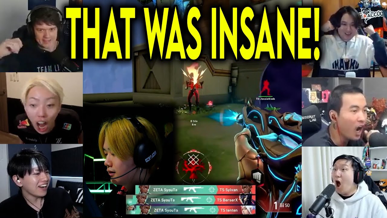 Valorant Streamers Reacts To ZETA SyouTa 1000IQ Play To 4k Against Team Secret In VCT