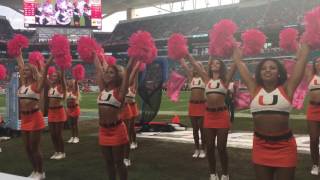 Miami Hurricanettes game vs UNC 10/15/16