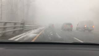 The evolution of a snow squall