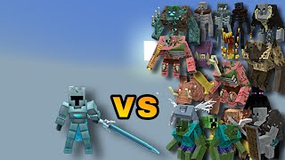 Ice Warrior vs Rhex Mutant Creatures and Mutant More | Minecraft Bedrock | Mob Battle screenshot 3
