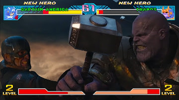 Captain America vs Thanos but it