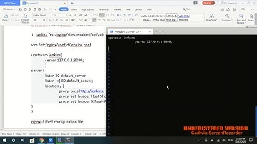 Jenkins configure on Nginx Server
