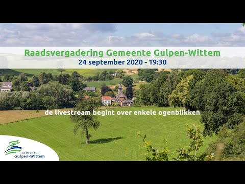 Raadsvergadering 24 september | Gemeente Gulpen-Wittem