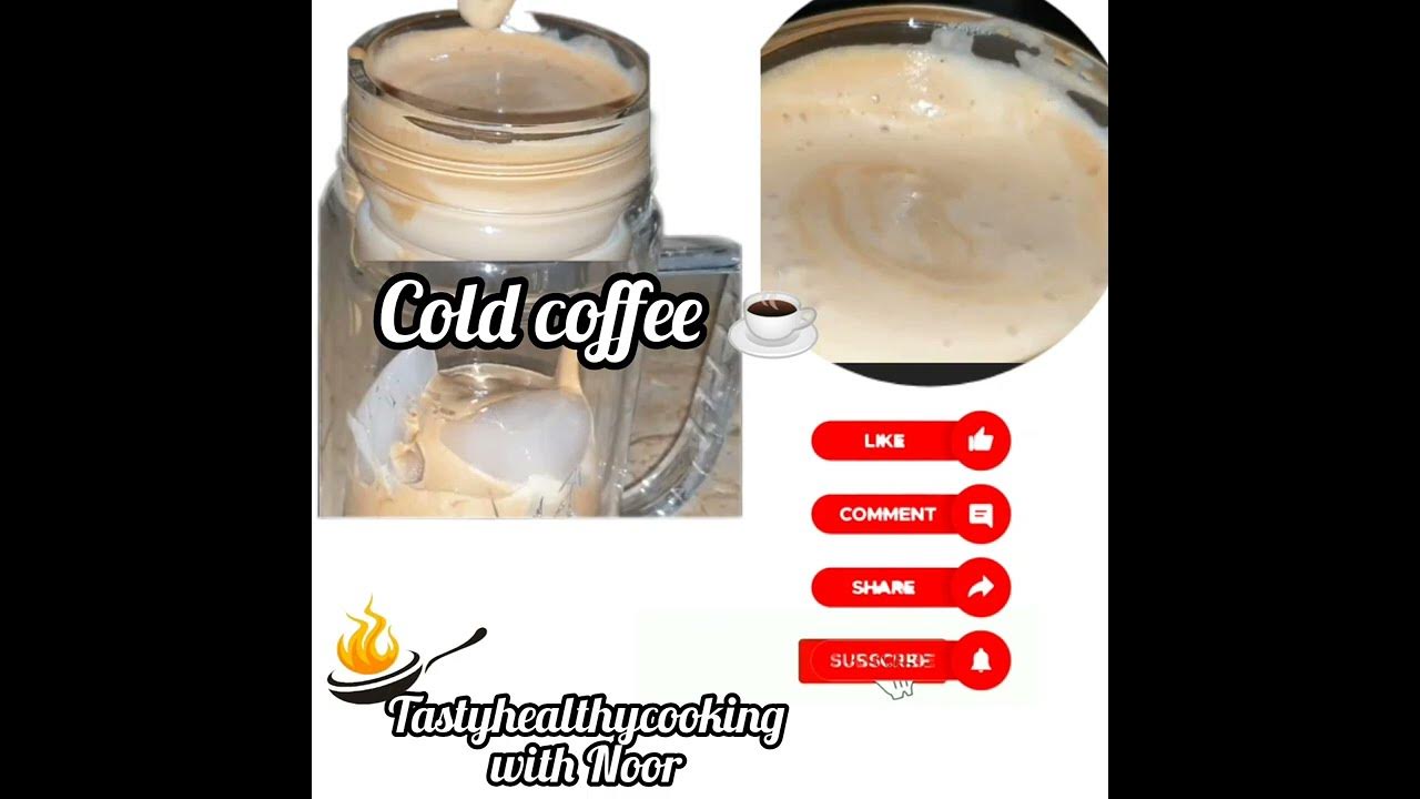 cold coffee at home perfect recipe 5 minutes quick cold coffee