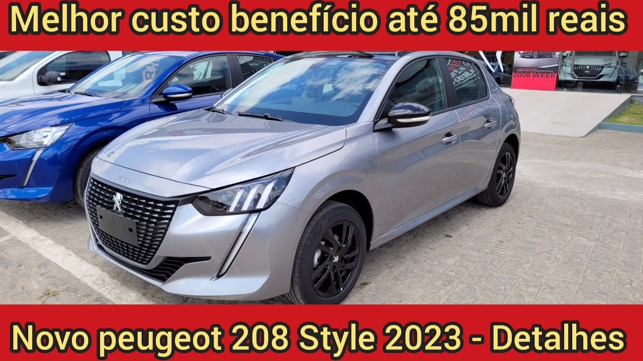 Peugeot 208 Style 2023 - Melhor que que Onix Lt2, Hb20 Limited é Polo MPI -  Detalhes 