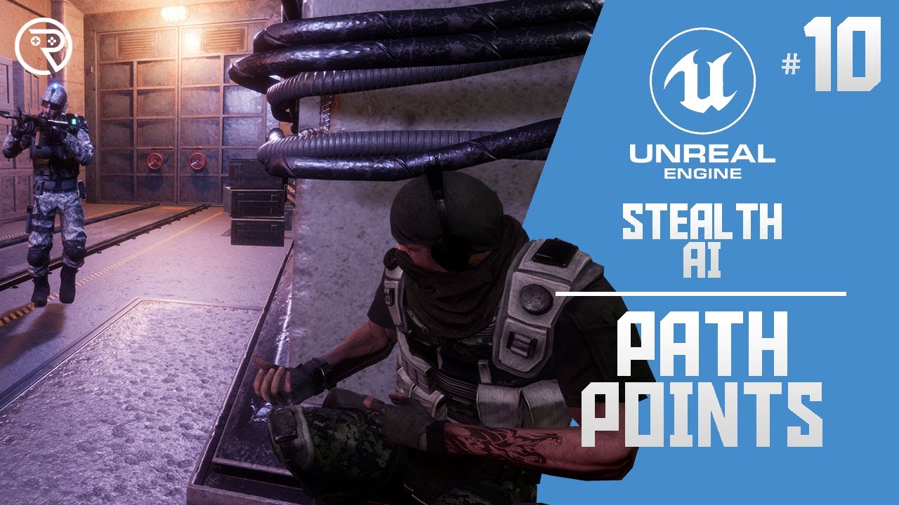 Unreal Engine 4 Tutorial - Stealth AI Part 10: Path Points - YouTube