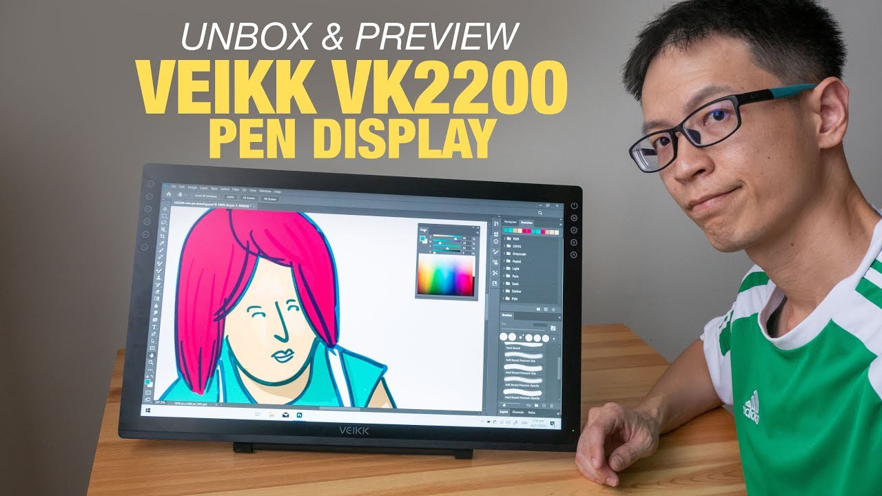 Veikk VK2200 Pen Display - Unbox and Preview