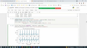 4. WFDB library for signal processing in python عربي