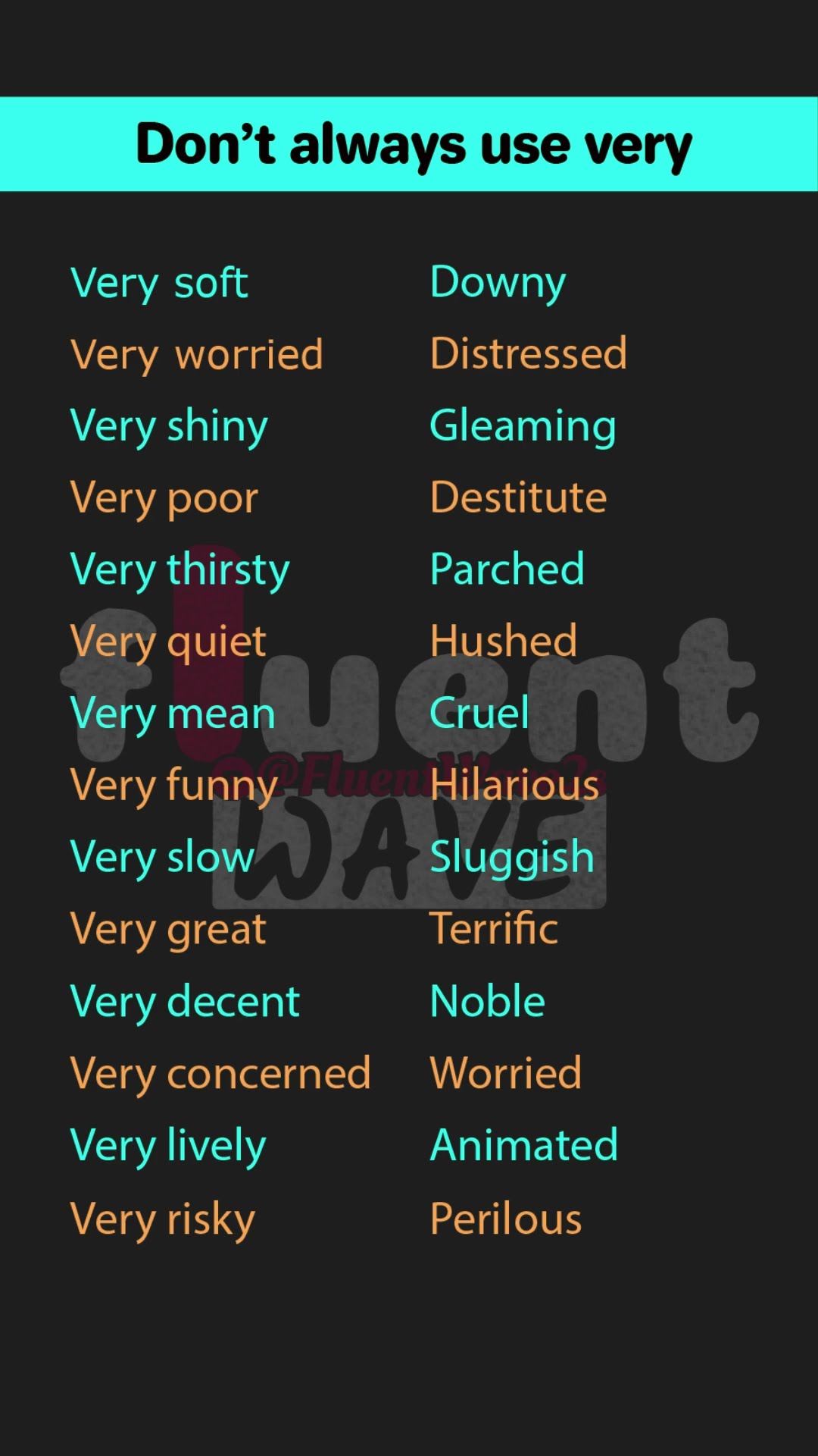 Alternative Words For Very 08 Similar Words In English vocabulary Alternative Words For Very 08 Similar Words In English vocabulary