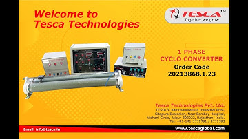 1 Phase Cyclo Converter || Tesca 20213868.1.23