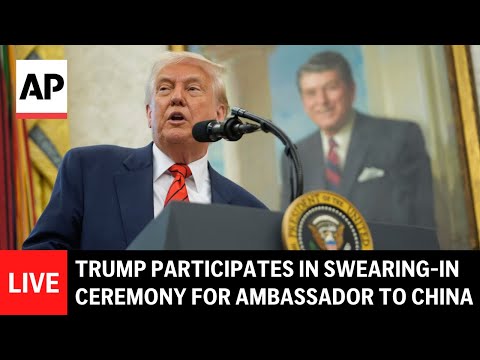 LIVE: Trump participates in swearing-in ceremony for ambassador to China Episode cover