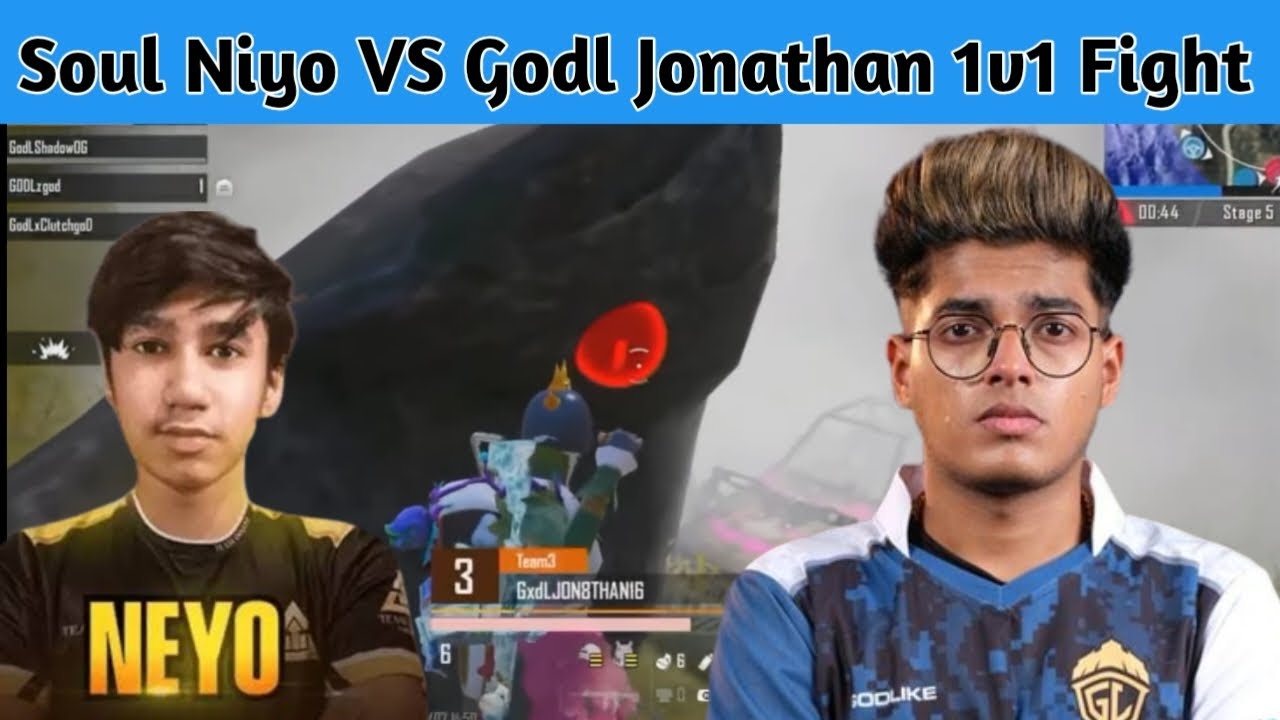 Jonathan Vs Niyo Pure 1v1 Fight || S8ul vs Godlike Again - YouTube