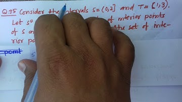 IIT JAM 2019 MATH Q.NO.35 (MSQ) Sets and Interior Points