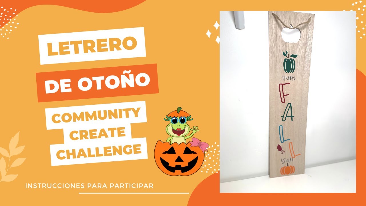 Letrero de Otoño Cricut Create Challenge - YouTube