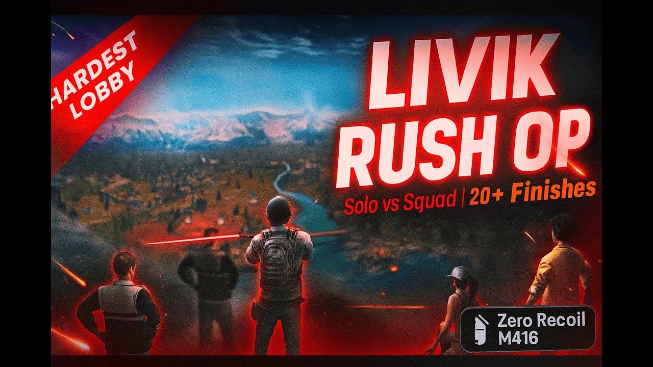 💥 20+ Kills SOLO vs SQUAD on LIVIK 🔥 | M416 Laser Spray & INSANE Last Circle Clutch 💥