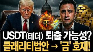 클래리티법안 통과 직전, 테더 CEO가 포트폴리오의 15%를 실물 금에 쏟아붓는 이유