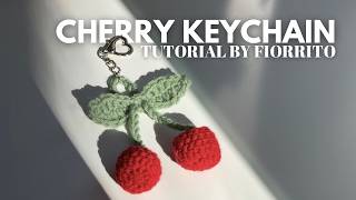 Crochet Cherry Keychain Tutorial 🍒 | Easy Amigurumi Cherry Keychain