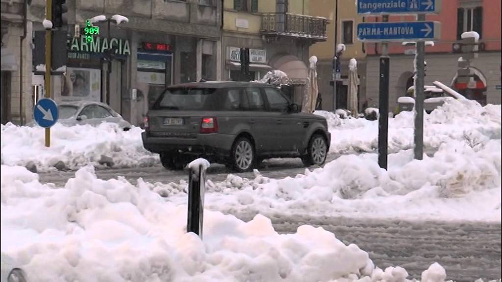 Situazione maltempo e neve a Cremona il 6 febbraio 2015